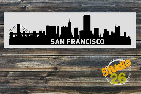 San Francisco Skyline Graphic by Studio 26 Design Co · Creative Fabrica