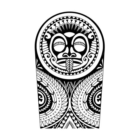 Premium Vector Wrap Around Arm Polynesian Tattoo Design Pattern Aboriginal Samoan