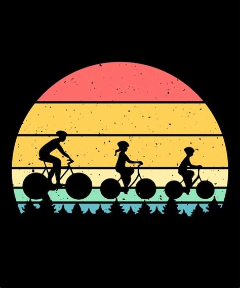 Dise O De Camiseta Retro Vintage De Ciclismo Vector Premium