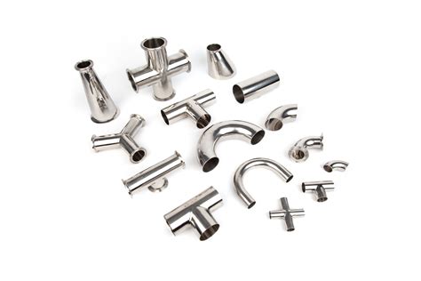 Iso Din Sms Stainless Steel Sanitary Pipe Fittings With Mirror Polished