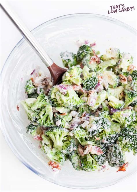 Easy Keto Broccoli Salad Recipe Low Carb Recipes By That S Low Carb