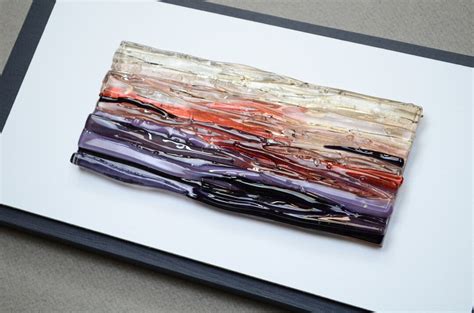 Modern Glass Art Fused Glass Wall Art Contemporary Glass Art Office Wall Art Living Room Wall