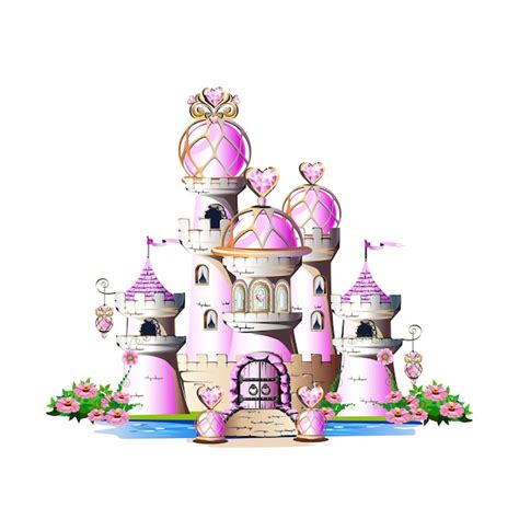 Premium Vector Magic Pink Castle