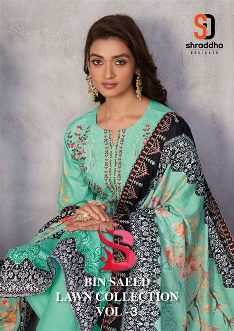 Bin Saeed Lawn Collection Vol 3 By Shraddha Designer 30001 To 30004