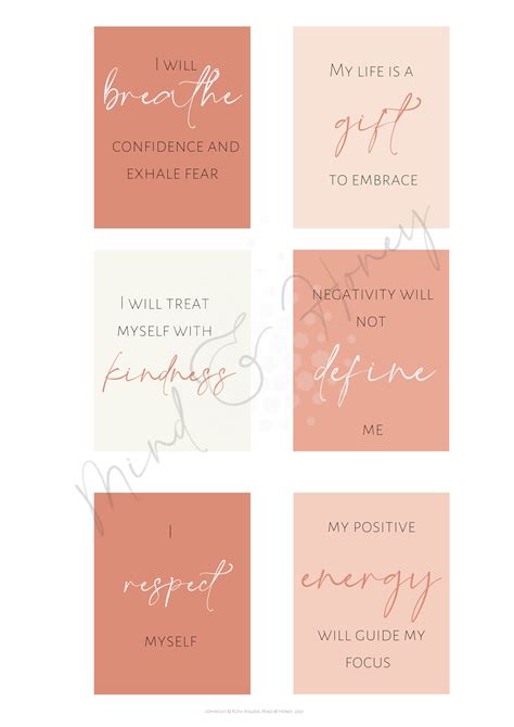 40 Beautiful Affirmation Cards Mindfulness Yoga Meditation Etsy