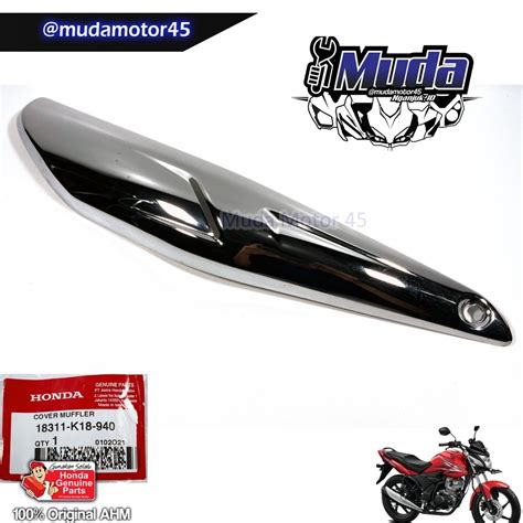 Jual Cover Muffler Verza Krom Chrome Silver K Tameng Tebeng