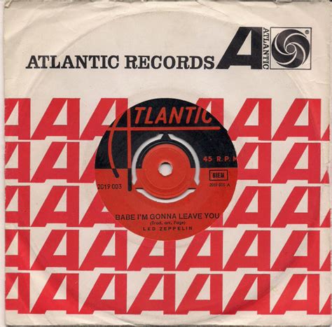 Led Zeppelin Babe I M Gonna Leave You Releases Discogs