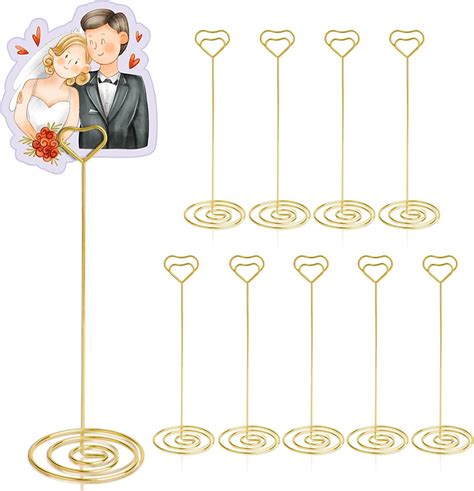 Hohiya Pcs Table Number Holders Stands For Wedding Inch Place