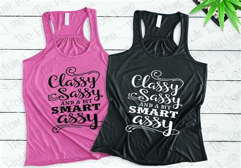 Classy Sassy And A Bit Smart Assy Tank Top Birthday Etsy