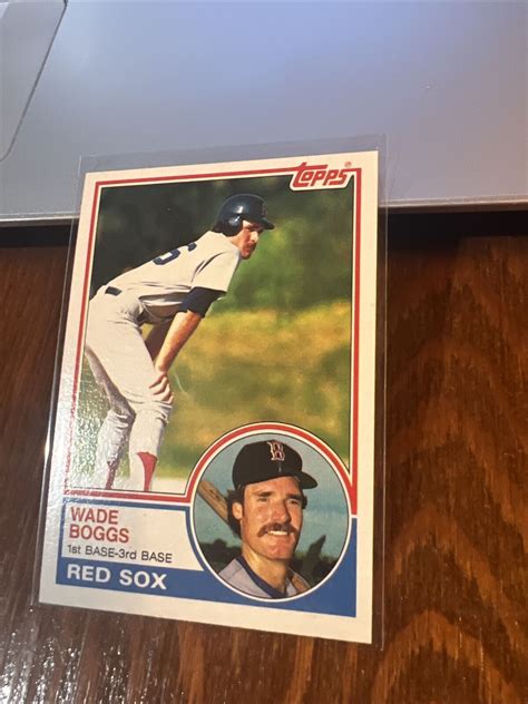 Wade Boggs 1983 TOPPS Baseball Card 498 Rookie RC Boston Red Sox NM MT