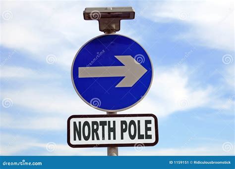 Conceptual North Pole Sign Stock Image - Image: 1159151