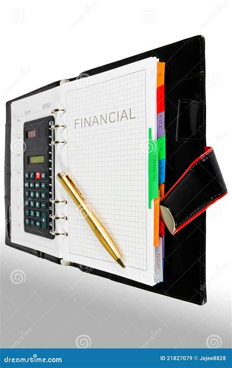 Financial Diary Stock Image Image Of Balance Bill Datebook 21827079