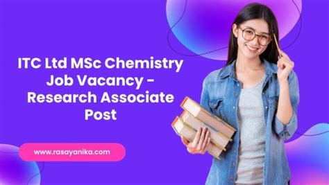 ITC Ltd MSc Chemistry Job Vacancy Research Associate Post