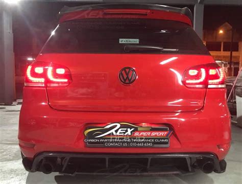 Golf MK6 GTI R OSIR GTS Spoiler Carbon Rexsupersport Specializes