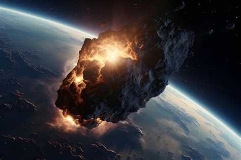 Premium AI Image Asteroids Hit Earth S Atmosphere