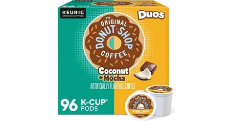 The Original Donut Shop Coconut Mocha Coffee Keurig K Cup Pods 96 Count