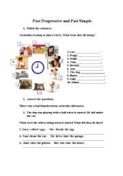 Past Progressive And Past Simple ESL Worksheet By Tentere