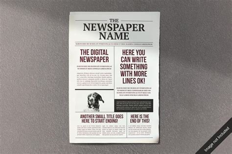 Premium Psd Newspaper With Editable Cover Mockup