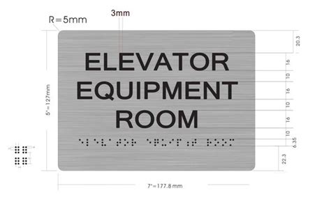 Elevator Equipment Room Ada Sign The Sensation Line Hpd Signs The