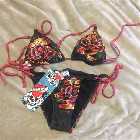 Ed Hardy Other NWT Ed Hardy Size Medium Bikini Ed Hardy String