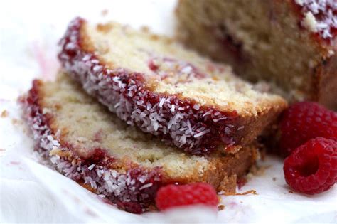 Raspberry Coconut Loaf Cake - The Lovecats Inc