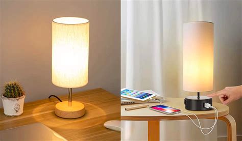 This Bedside Lamp Has Two Usb Ports To Power Your Devices