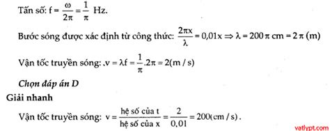 Bài Tập Phương Trình Truyền Sóng Cơ Vật Lý Lớp 12 ôn Thi Quốc Gia