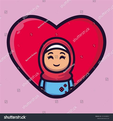 Cute Muslim Girl Vector Design Character Stock Vector Royalty Free 2131938917 Shutterstock