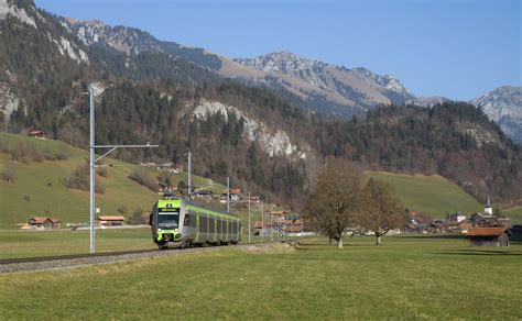 RABe 535 Lötschberger of BLS between Boltigen and Weissenbach