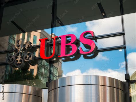 London England August Ubs Uk Head Office Broadgate Circle