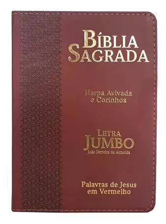 B Blia Sagrada Arc Letra Extra Gigante Jumbo Capa Luxo Harpa R Em