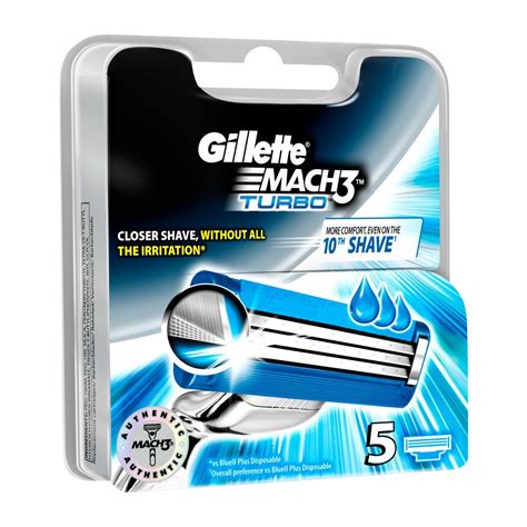 GILLETTE MACH3 TURBO 5 VAIHTOTERÄT - Power.fi