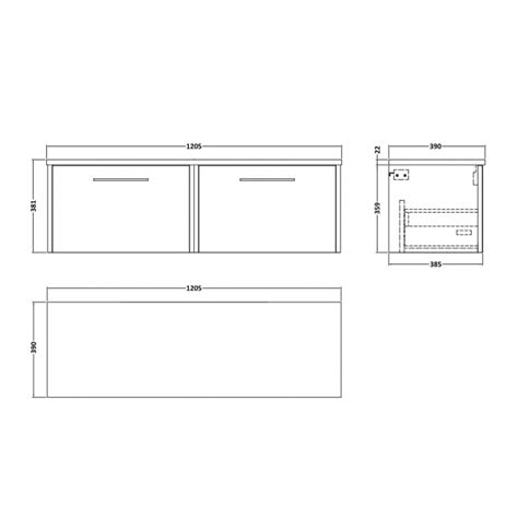 Hudson Reed Juno Vanity Unit Mm Jnu Lsw Midnight Blue