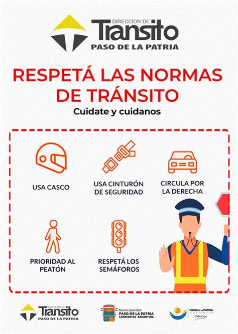 Respeto a las normas de tránsito Municipalidad de Paso De La Patria