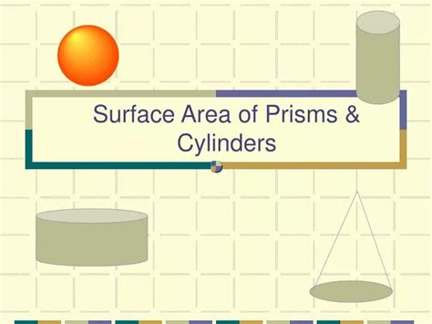 Ppt Surface Area Of Prisms And Cylinders Powerpoint Presentation Id