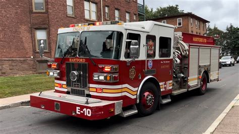 Hartford Fire Department Engine 10 Respondingarriving Youtube