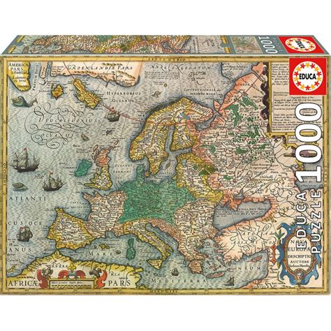 Puzzle Educa Mapa De Europa Antiguo De Piezas Kubekings 25850 The