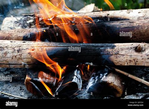 Fire And Hot Coal Stock Photo Alamy