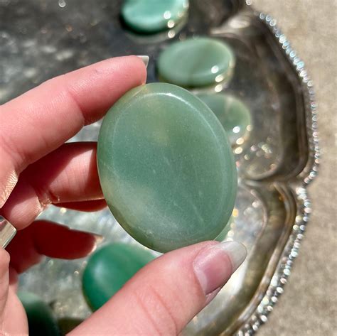 Green Aventurine Worry Stones Of Aspen Curated Ts