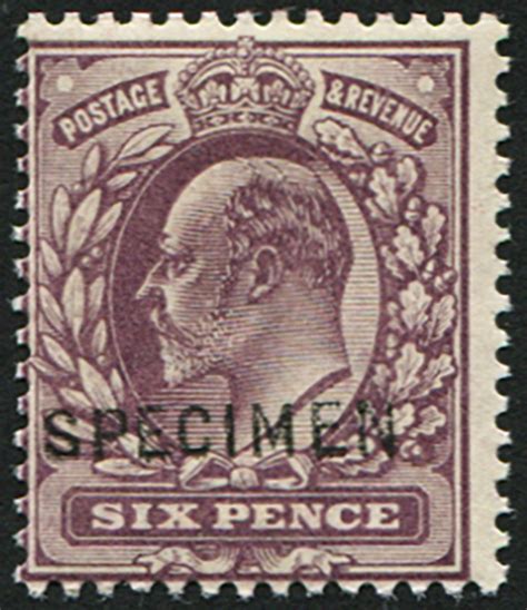 D Sg S Slate Purple Ovpt Specimen Type Embassy Philatelists