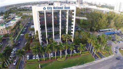 City National Bank Miami Tower Aerial Video 4k 60p Stock Footage ...