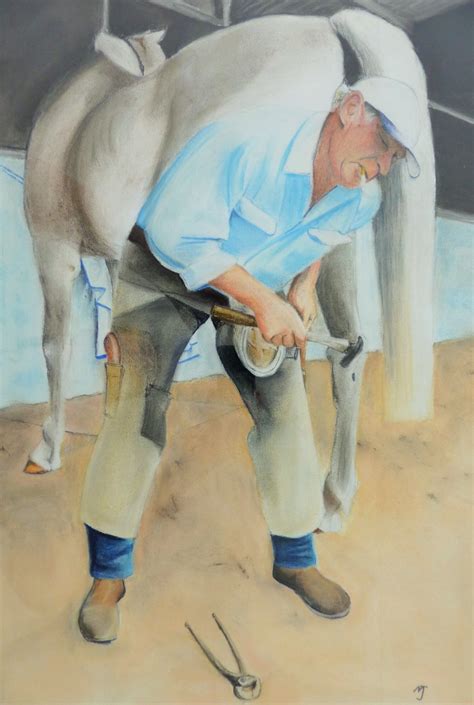 The Farrier Equines Farrier Painting