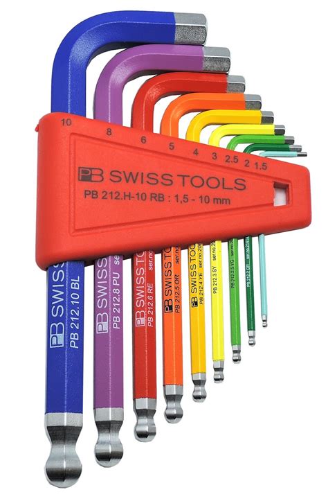 Pb Swiss Tools Pb H Rb Ballend Hex Set Rainbow New Amazon