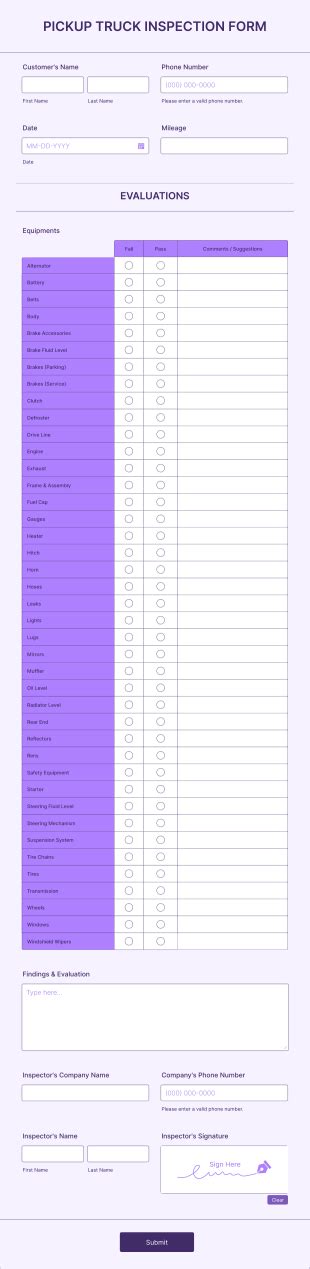 Bus Inspection Form Template Jotform Worksheets Library