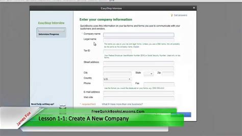 Create A New Company Free QuickBooks Pro 2013 Tutorial YouTube