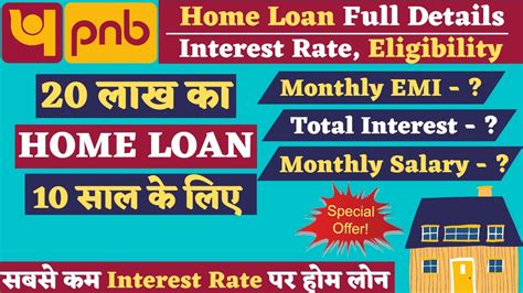 Pnb Home Loan Interest Rate Eligibility And Documents 20 Lakh Home