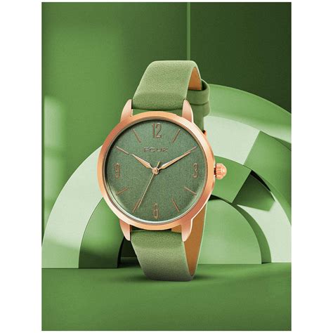 Buy Fcuk Green Dial Analog Watch For Women Fk00034a M Online