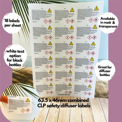 Diffuser Clp Labels Speedy Clp Ltd