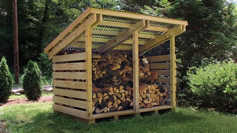 Build A Streamlined Woodshed Firewood Shed Wood Shed Plans Wood Shed