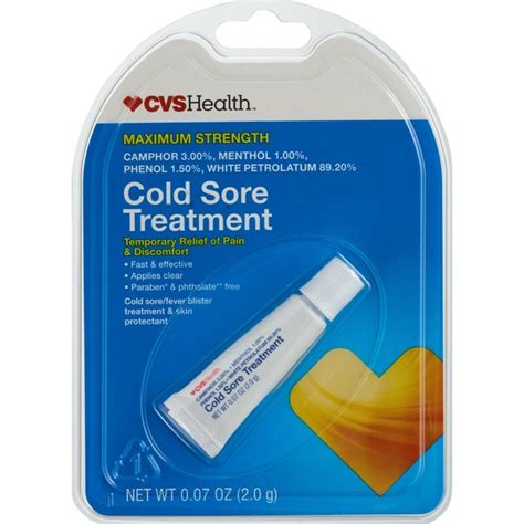 Cvs Health Cold Sore Fever Blister Treatment 07 Oz Generic Abreva